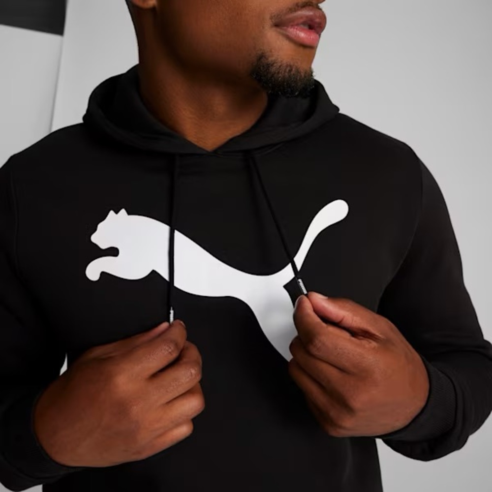 Puma Men’s Charcoal Hoodie with Iconic Logo
